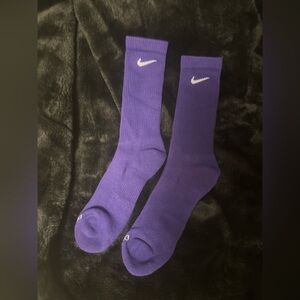 NEW Nike Everyday Plus Cushioned Crew Socks DRI FIT PURPLE M 8-12, W 10-13